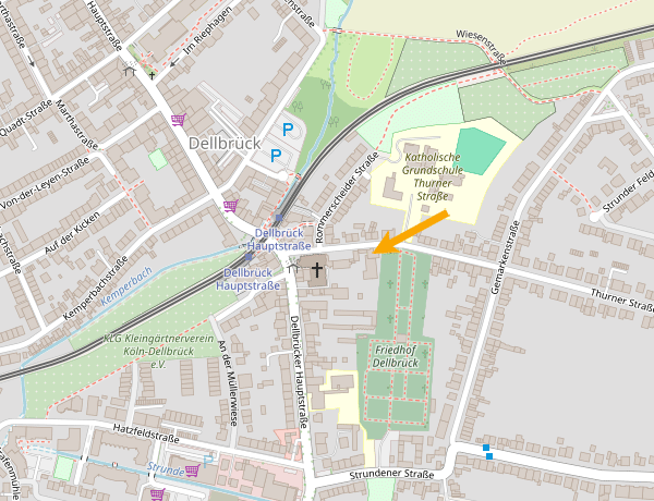 Lokalisierung der Kindertagesstätte St. Mariä Himmelfahrt